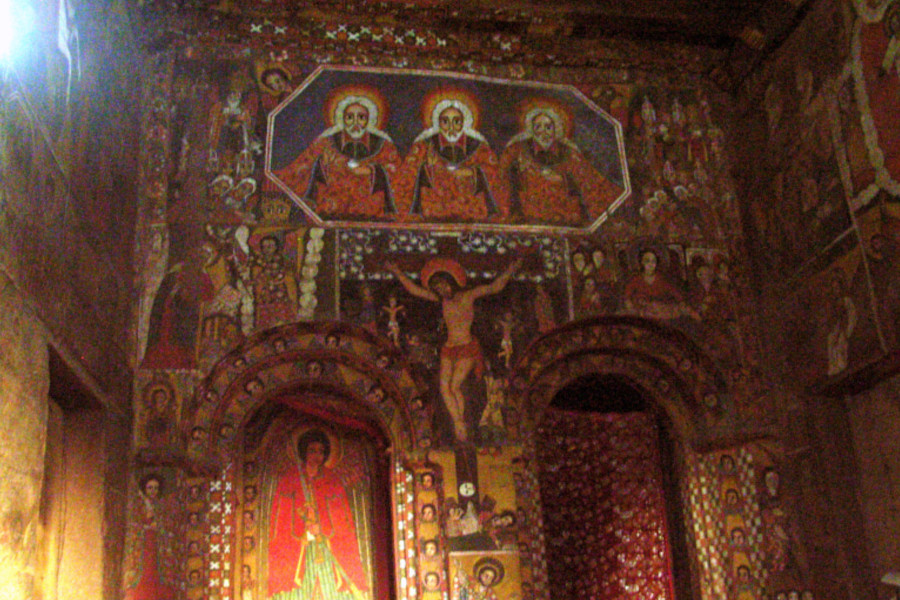 デブレ・ベルハン・セラシエ教会のフレスコ画